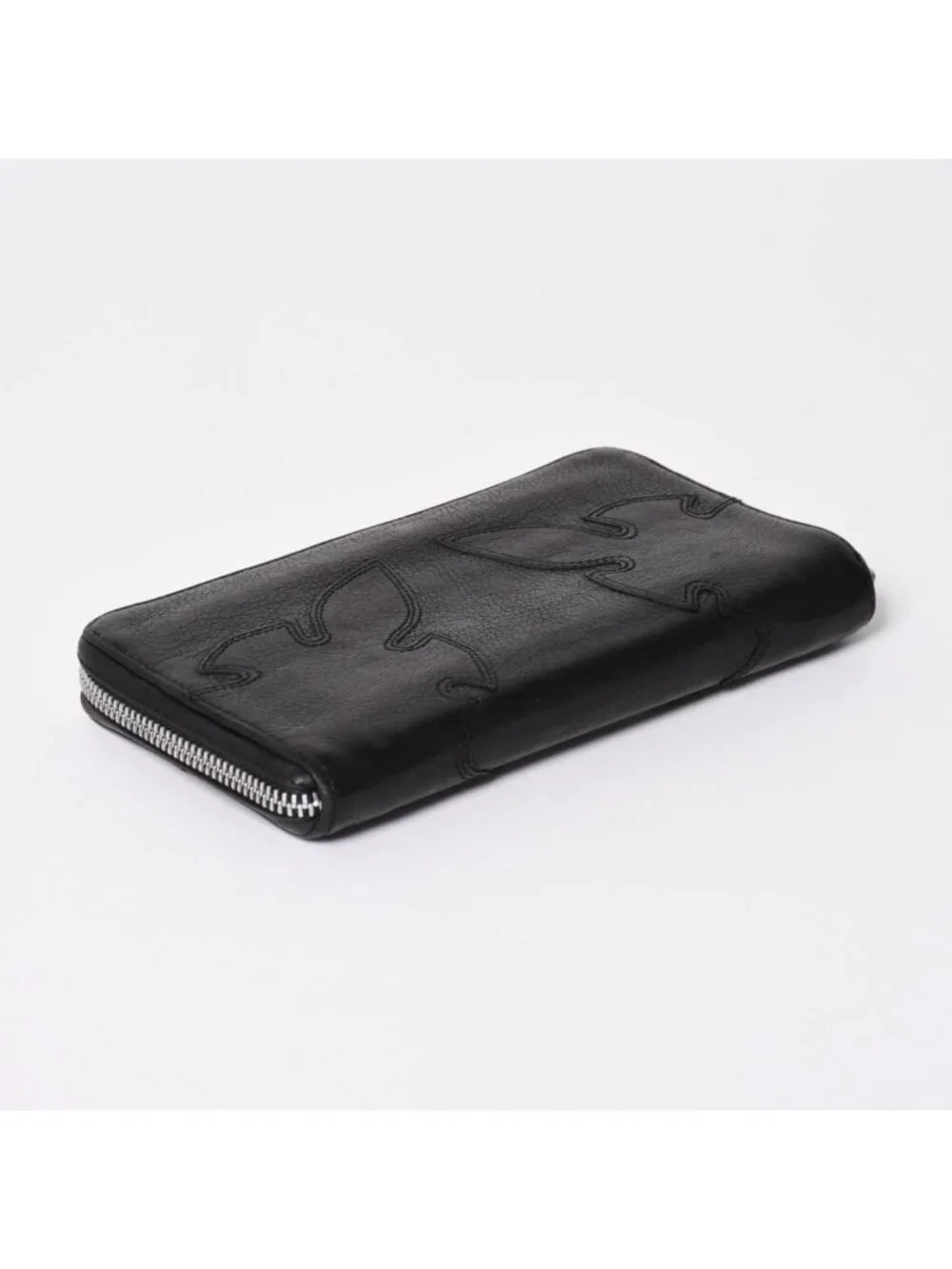 Chrome Hearts Rec Zip Double Flairnie Round Zip Wallet Destroy Dagger Zip 925